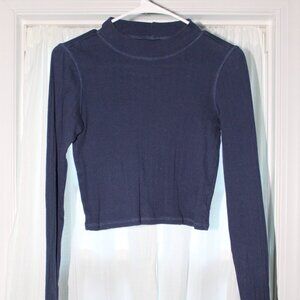 navy blue mock neck american eagle